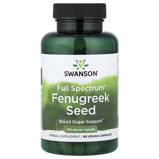 Swanson, 多面胡蘆巴籽，610 毫克，90 粒膠囊