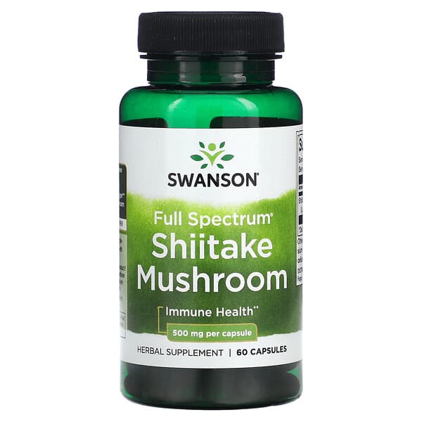 Swanson, 多面香菇，500 毫克，60 粒膠囊