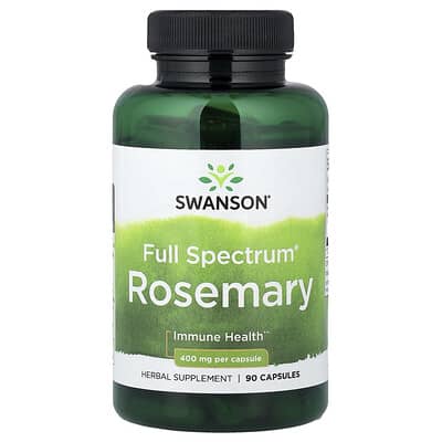 Swanson, Full Spectrum® Rosemary, 400 mg, 90 Capsules
