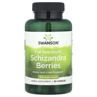 Swanson, Full Spectrum® Schizandra Berries, 525 mg, 90 Capsules