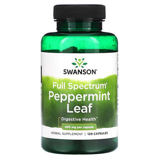Swanson, Full Spectrum Peppermint Leaf, 400 mg, 120 Capsules