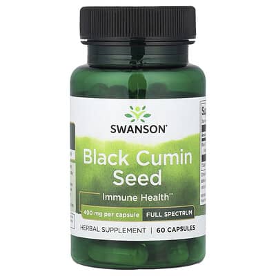 Swanson, Black Cumin Seed, Versatile, 400 mg, 60 Capsules