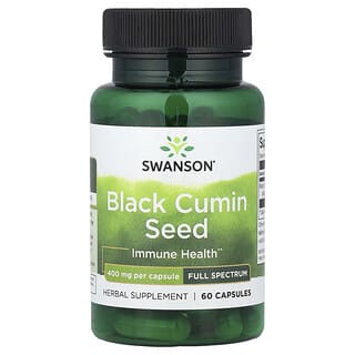Swanson, Black Cumin Seed, Full Spectrum, 400 mg, 60 Capsules