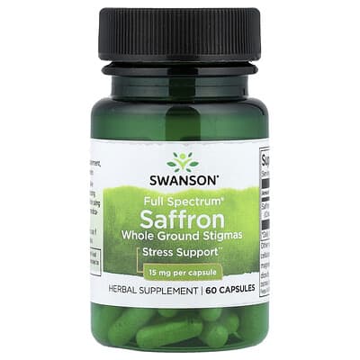 Swanson, Full Spectrum® Saffron, 15 mg, 60 Capsules