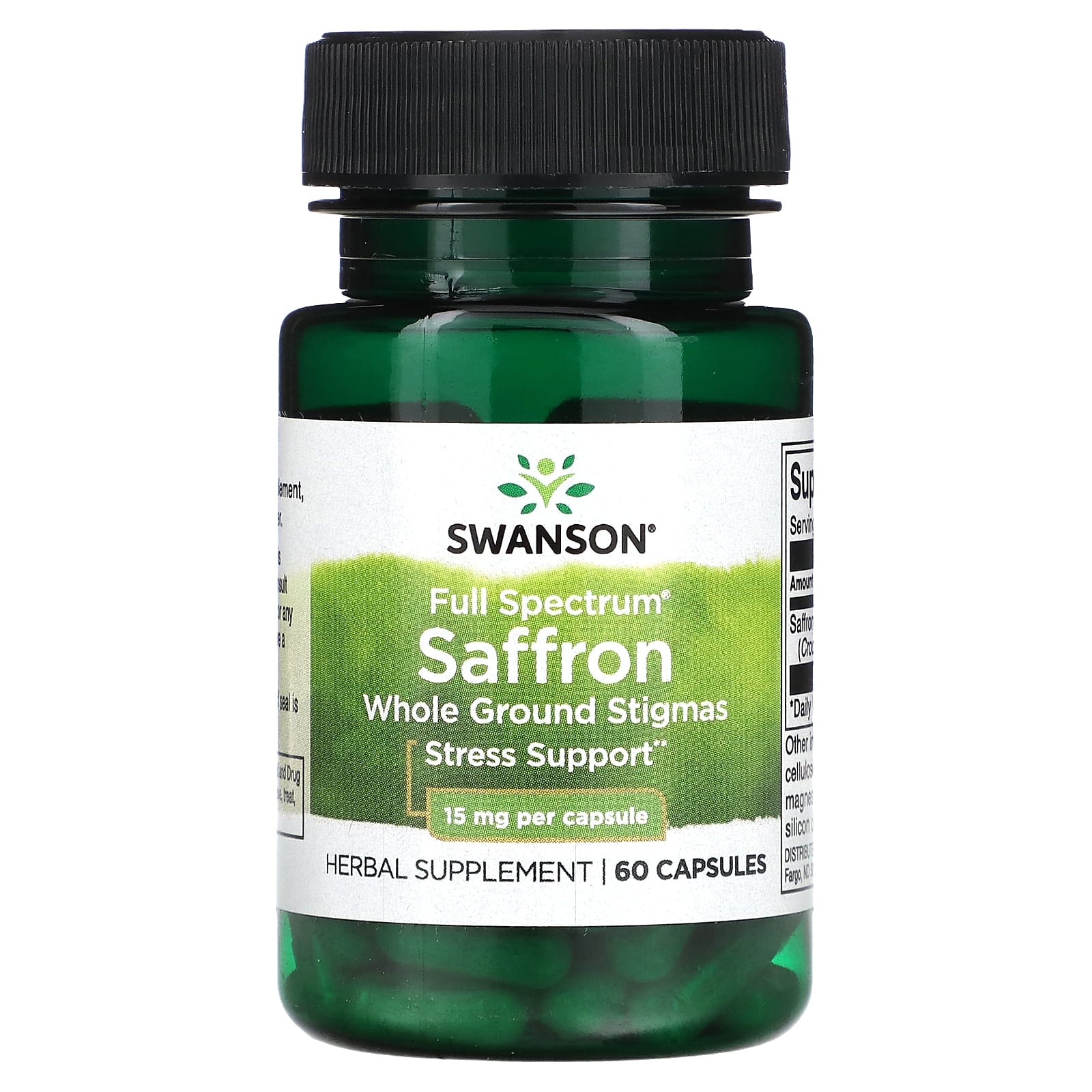 Swanson, Saffron, 15 mg , 60 Capsules