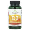 Vitamin D3, Highest Potency, 125 mcg, (5,000 IU), 250 Softgels