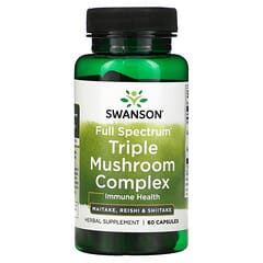Swanson, Full Spectrum Triple Mushroom Complex, 60 Capsules