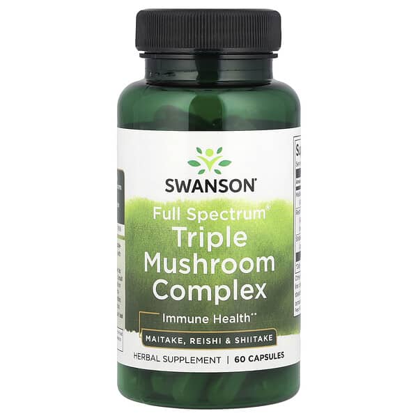 Full Spectrum® Triple Mushroom Complex, 60 Capsules