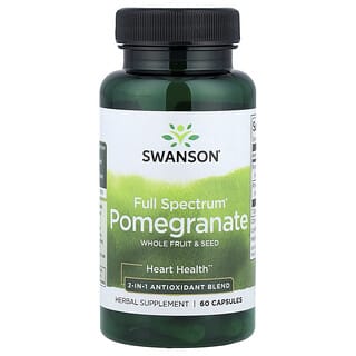 Swanson, Grenade à spectre complet, Fruits entiers et graines, 60 capsules