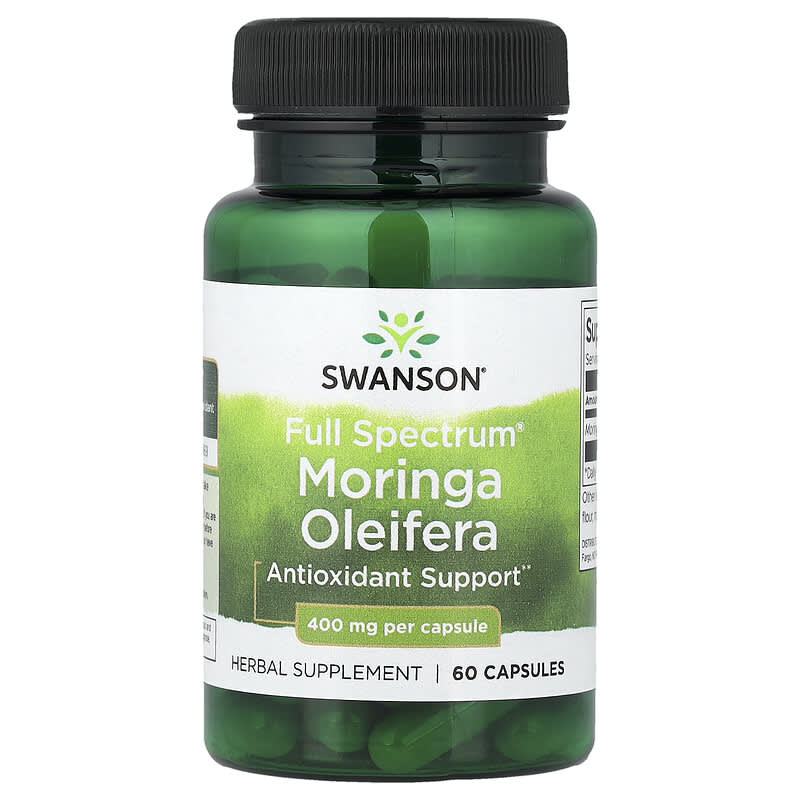 Swanson, Full Spectrum Moringa Oleifera, 400 mg, 60 Capsules