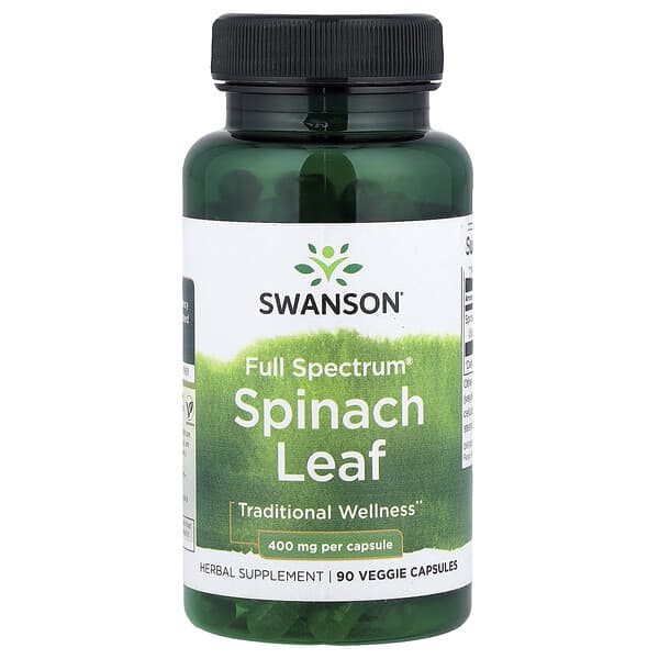 Full Spectrum® Spinach Leaf, 400 mg, 90 Veggie Capsules