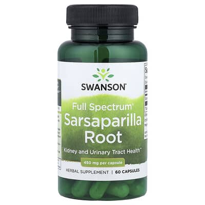 Swanson, Versatile® Sarsaparilla Root, 450 mg, 60 Capsules