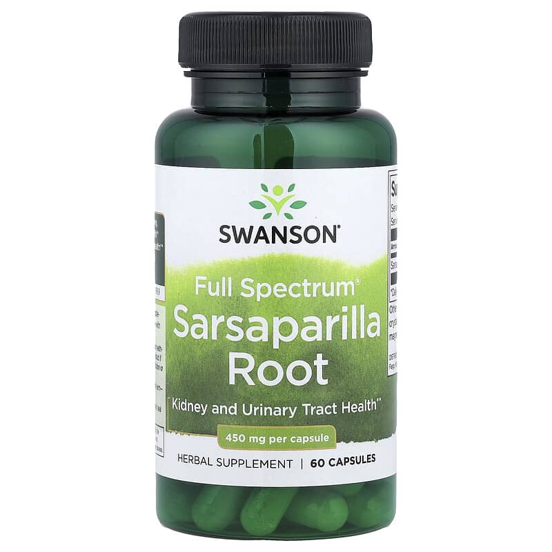 Raíz de zarzaparrilla Full Spectrum®, 450 mg, 60 cápsulas