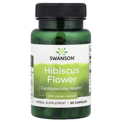 Swanson, Hibiscus, 400 mg, 60 Capsules