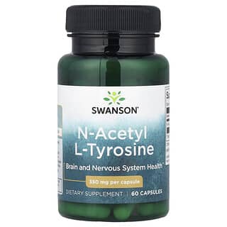 Swanson, N-acetil L-tirosina, 350 mg, 60 cápsulas