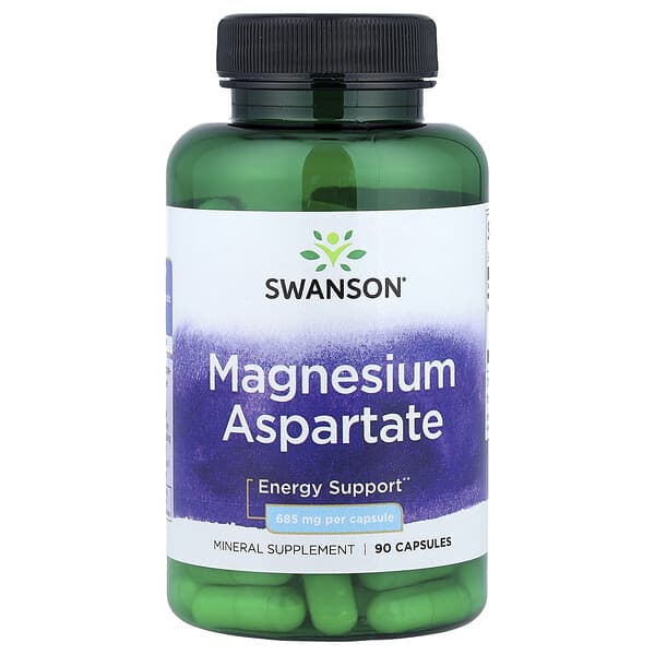 Magnesium Aspartate, 685 mg, 90 Capsules