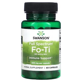 Swanson, Fo-Ti, 500 mg, 60 cápsulas