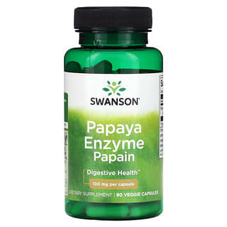 Swanson, Papaya Enzyme Papain, 100 mg , 90 Veggie Capsules