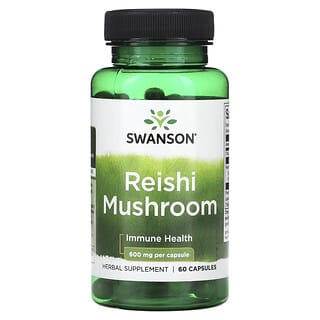 Swanson, Reishi Mushroom, 600 mg, 60 Capsules