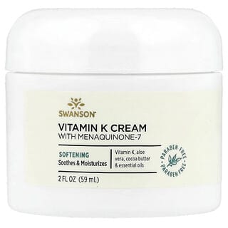 Swanson, 메나퀴논-7 함유 비타민K 크림, 59ml(2fl oz)