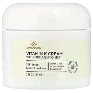 Swanson Vitamins, Krema s vitaminom K i menakinonom-7, 59 ml