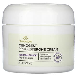 Swanson, Crema con progesterona Menogest`` 59 ml (2 oz. Líq.)
