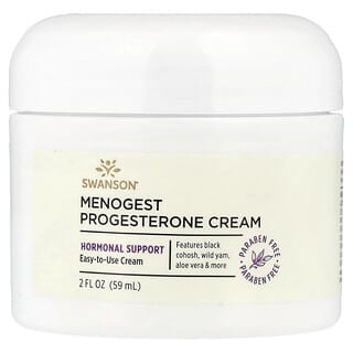 Swanson Vitamins, Menogest Progesterone Cream, 2 fl oz (59 ml)