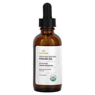 Swanson, Certified Organic Argan Oil, 2 fl oz (59 ml)