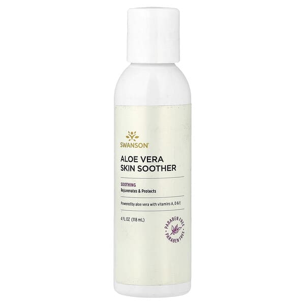Swanson Vitamins, Calmante para la piel con aloe vera, 118 ml (4 oz. Líq.)