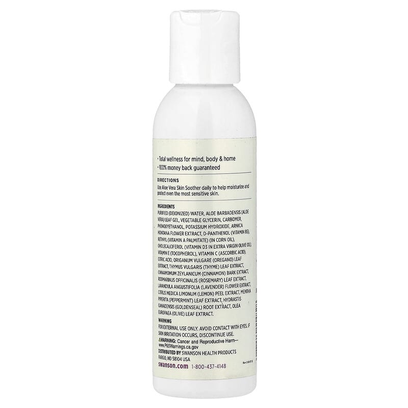 Aloe Vera Skin Soother , 4 fl oz (118 ml)