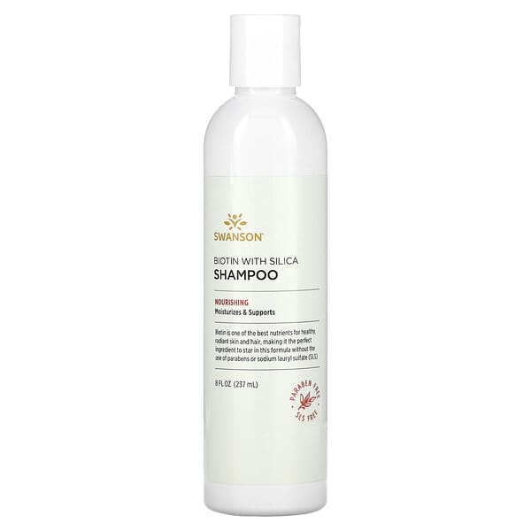Swanson, 生物維生素二氧化硅洗髮精，8 液量盎司（237 毫升）