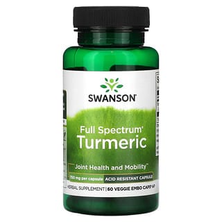 Swanson, Full Spectrum Turmeric, 750 mg, 60 Veggie Embo Caps AP