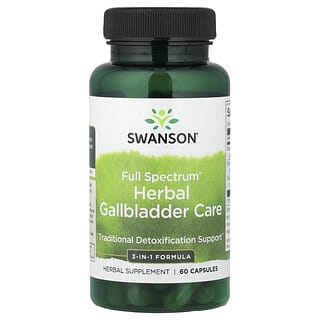 Swanson, Full Spectrum™ Herbal Gallbladder Care, 60 Capsules