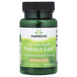 Swanson, Full Spectrum® Papaya Leaf, 400 mg, 60 Capsules