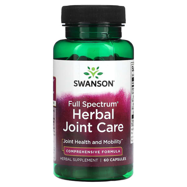 Swanson Full Spectrum Herbal Joint Care 60 Capsules   8 