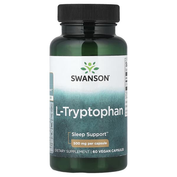 L-Tryptophan, 500 mg, 60 Capsules