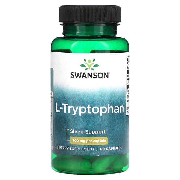 Swanson, L-トリプトファン、500 mg、60カプセル