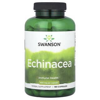 Swanson, Equinácea, 400 mg, 180 cápsulas