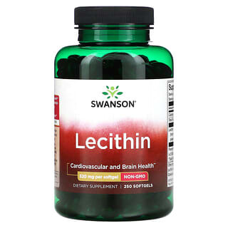 Swanson, Lecithin, 520 mg, 250 Softgels
