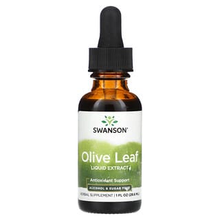 Swanson, Olive Leaf, Liquid Extract, 1 fl oz (29.6 ml)
