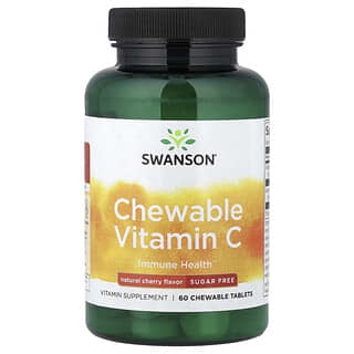 Swanson, Chewable Vitamin C, Sugar Free, Natural Cherry, 60 Chewable Tablets