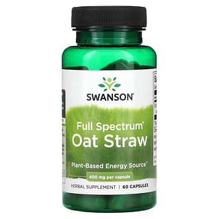 Swanson, Full Spectrum Oat Straw, 400 mg, 60 Capsules