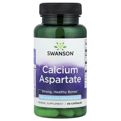 Swanson, Calcium Aspartate, 60 Capsules