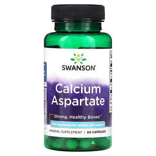 Swanson, Calcium Aspartate, 200 mg, 60 Capsules