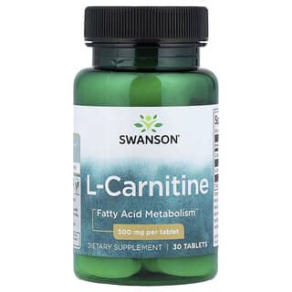 Swanson, L-Carnitine, 500 mg, 30 Tablets