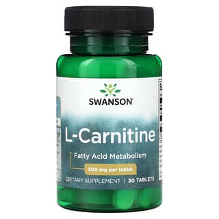 Swanson, L-Carnitin, 500 mg, 30 Tabletten