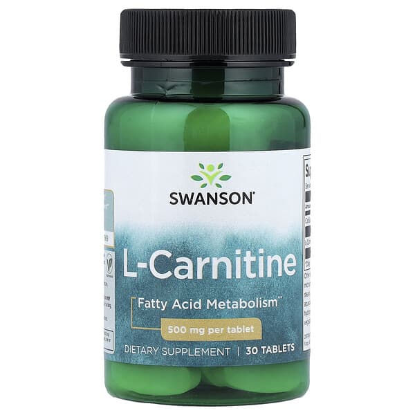 Swanson, L-Carnitine, 500 mg, 30 Tablets