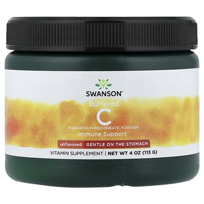 Swanson, Buffered C Powder, Unflavored, 4 oz (113 g)