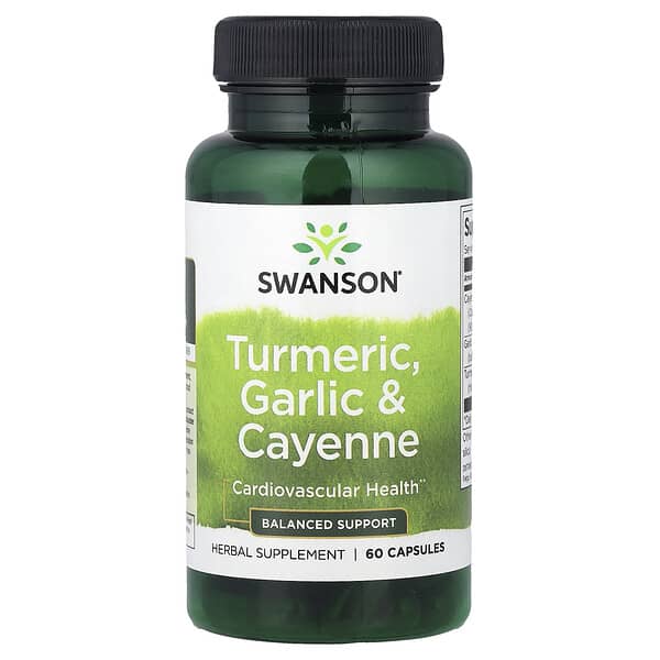Turmeric, Garlic & Cayenne, 60 Capsules