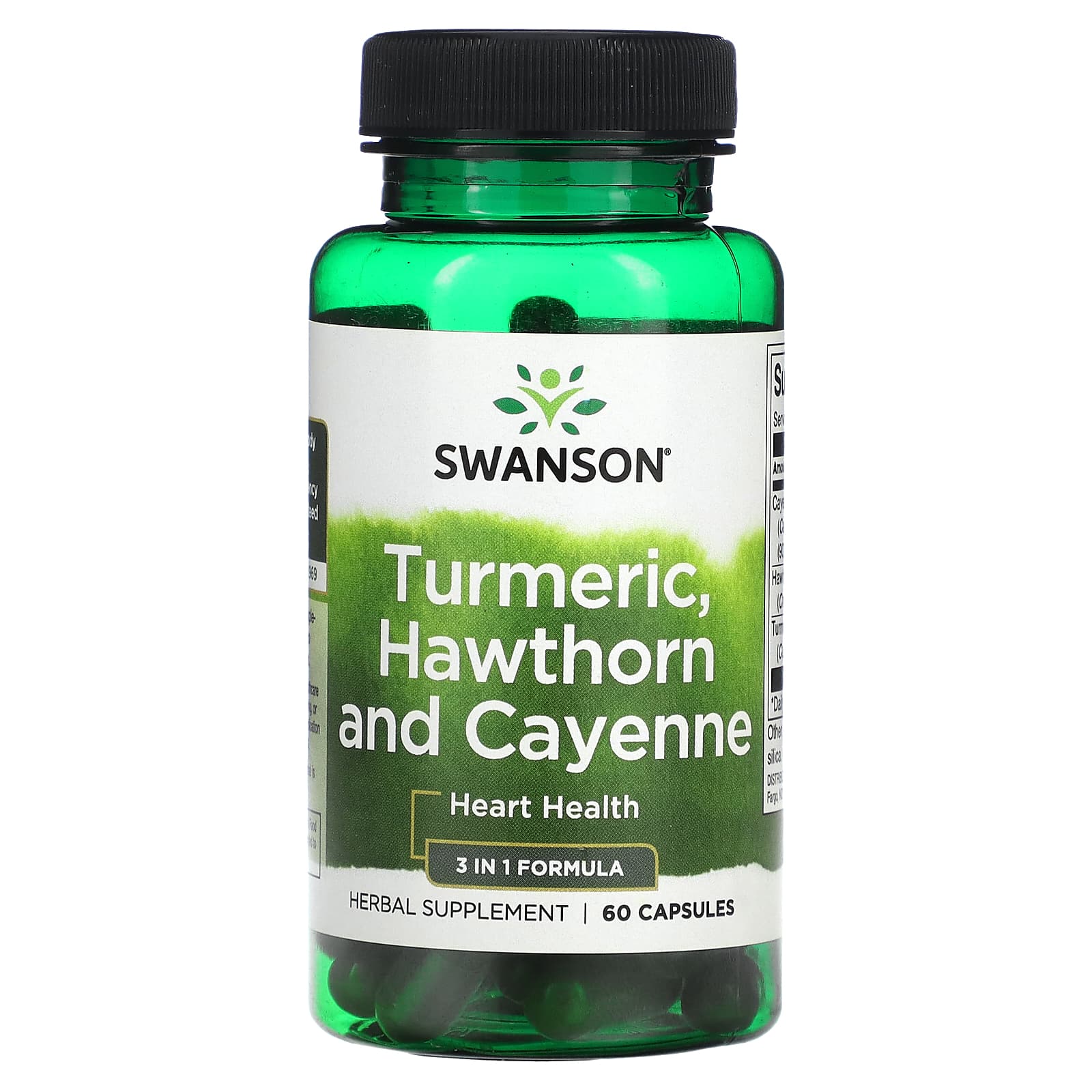 Turmeric, Hawthorn and Cayenne, 60 Capsules